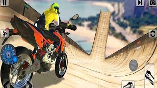 Bike Impossible Tracks Race: 3D Motorcycle Stunts Gameplay Trailer (Android) screenshot 5