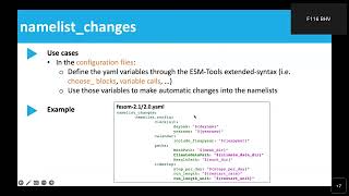 6.3 Namelist changes - ESM-Tools Workshop