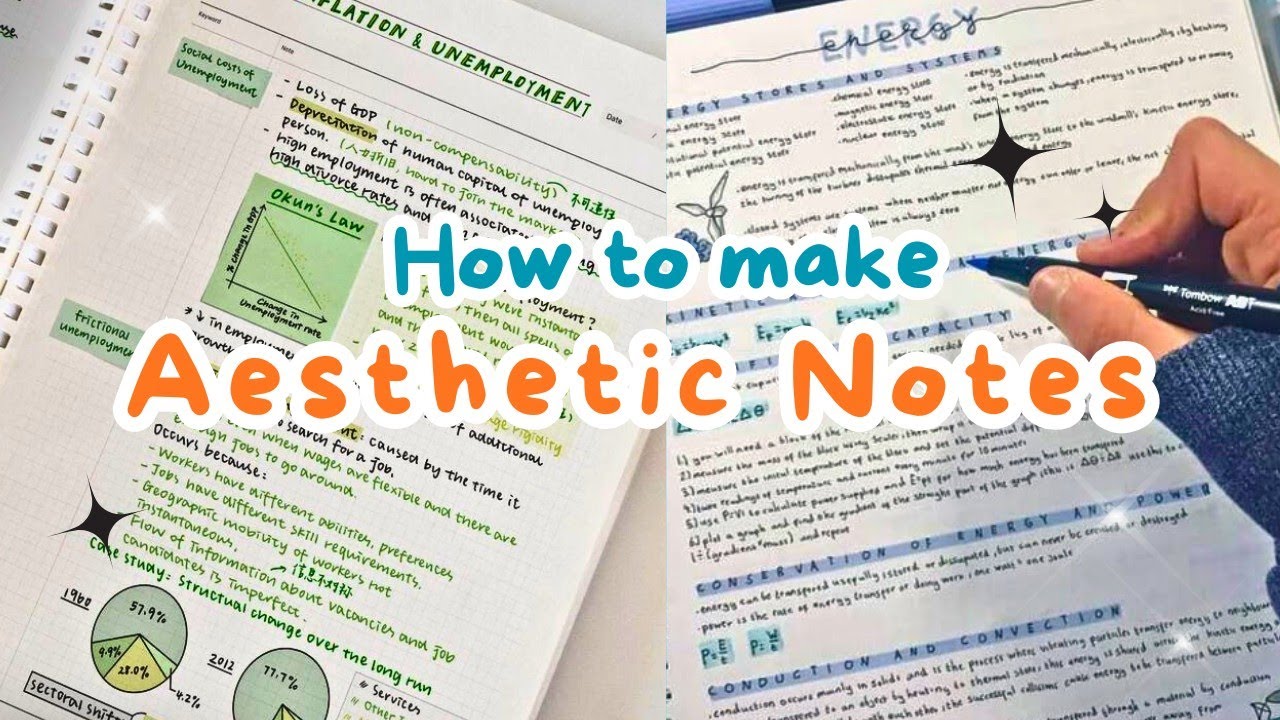 Fancy Notes Example How to Make Notes That Are Pretty AND Smart 🌷|effortlessly| - YouTube
