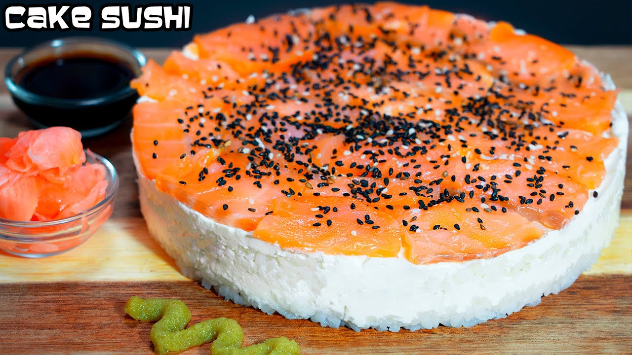 Суши Торт Филадельфия, Лучшие суши с рыбой - малосольный лосось