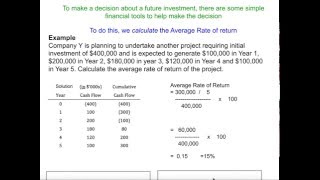 Average Rate of Return (ARR) Calculation