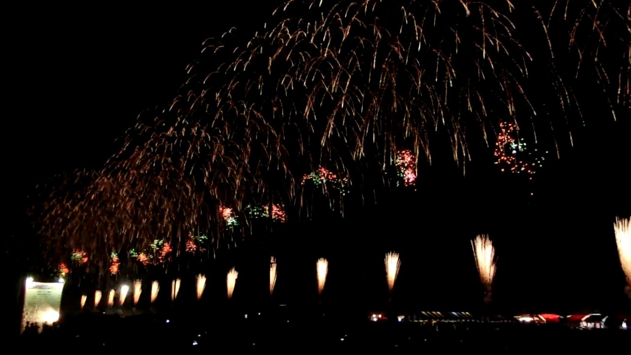第回有明海花火フェスタ 18年 スカイナイアガラ柳川スペシャル Youtube