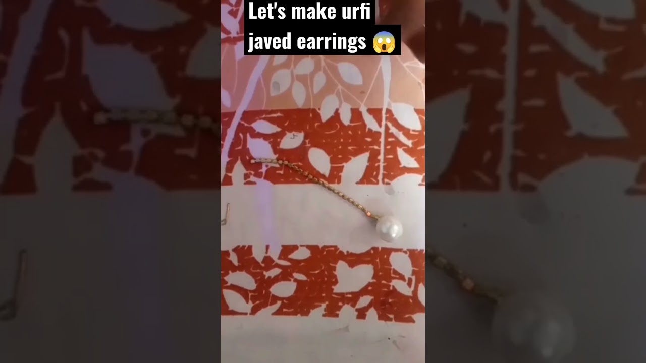 DIY urfi javed earrings 😱