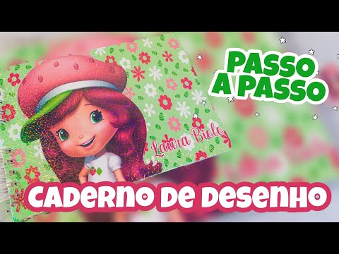 COMO FAZER CADERNO DE DESENHO DO INICIO - PASSO A PASSO