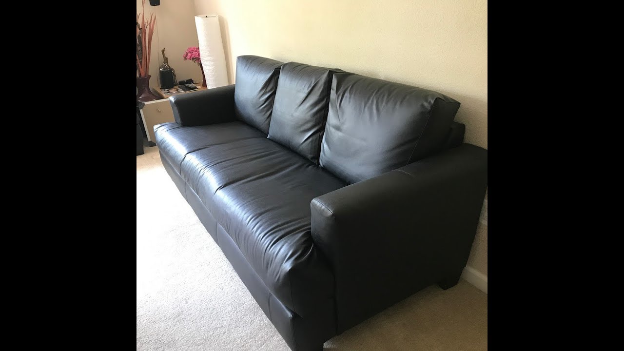 Diy Reupholster Leather Sofa In A Week Youtube