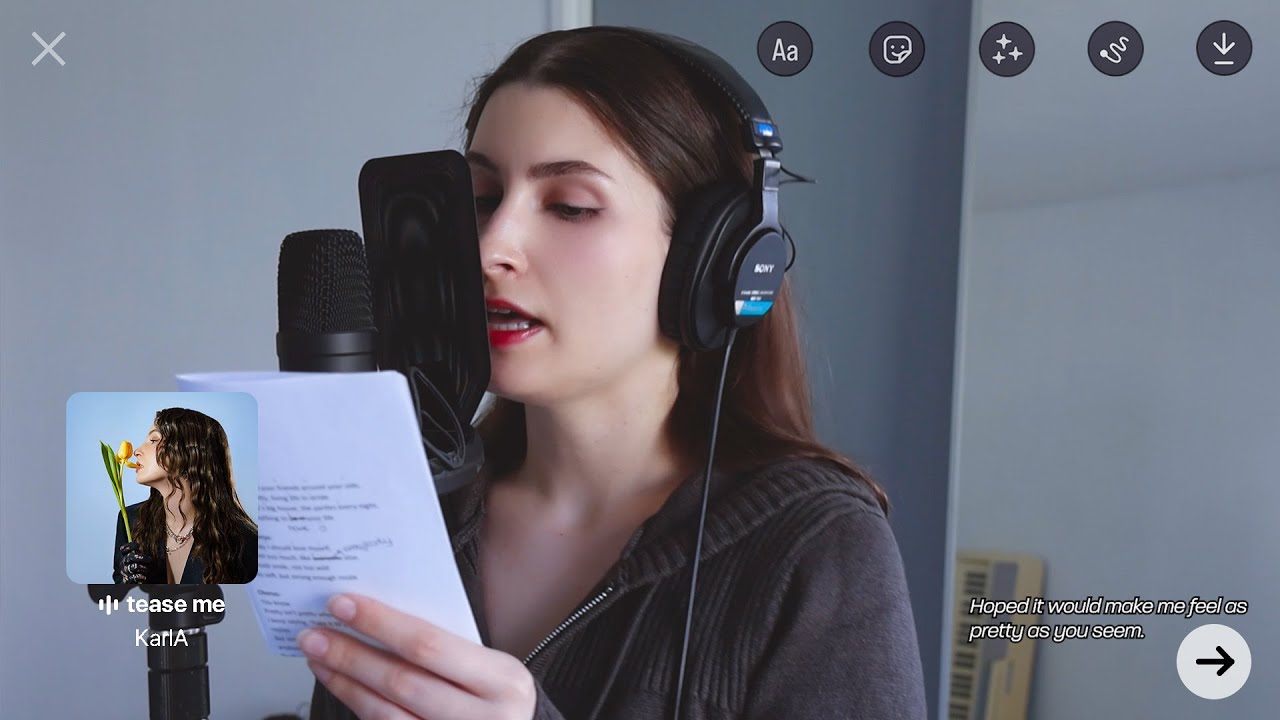 KarlA - 'Tease Me' & 'i'm not pretty' (Recording Behind)