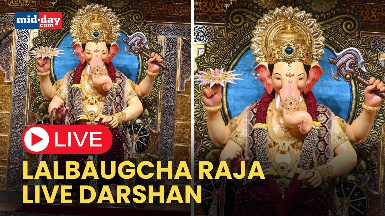 Lalbaugcha Raja Live Darshan | First Day Darshan | Ganesh Chaturthi ...