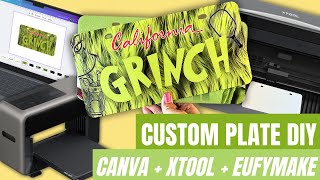 I Made Custom License Plates That Sell for $50 (xTool + EufyMake Workflow)