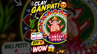 Ganesh Lippan Art 😱😱 with mirror work #shorts #trending #viral #lippanart #ganesh