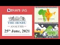 'The Hindu' Analysis for 25th June, 2021. (Current Affairs for UPSC/IAS)