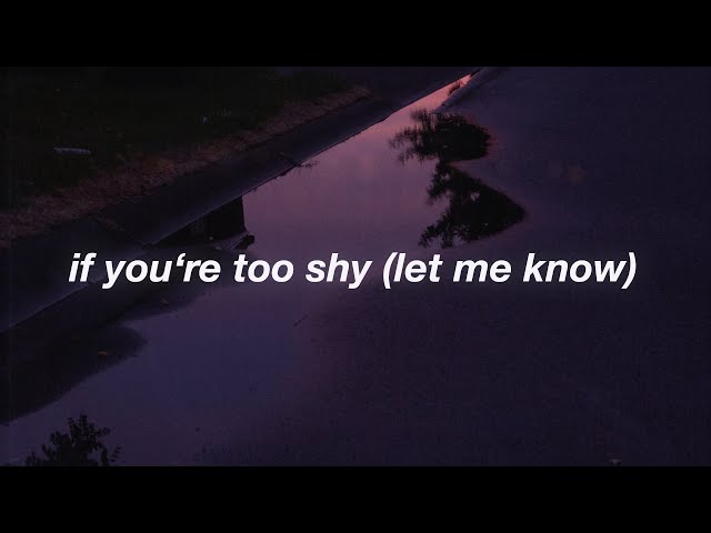 The 1975 - If You're Too Shy (Let Me Know) Lyrics class=