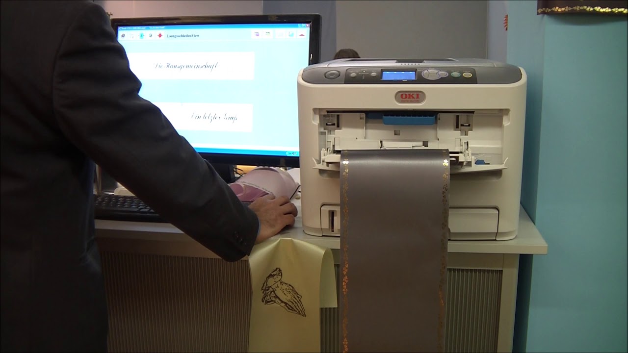 Schleifendruck Mit Laserdrucker Oki YouTube