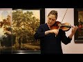 Practicing on a 276-year-old Italian violin