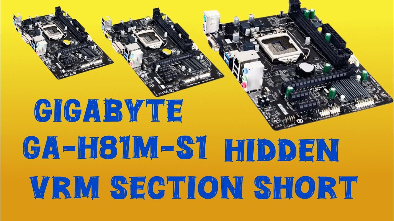 gigabyte GA-H81M-S1 Hidden VRM Section Short problem solved