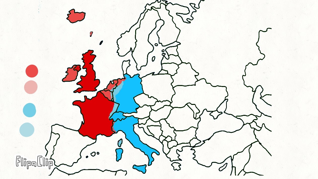 Franco-British alliance vs Anti Franco-British Coalition (made in flipaclip)