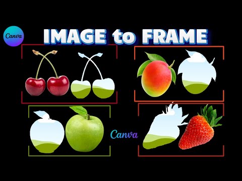 Image to Frame in Canva, How to Create Image to Frame, Canva tutorial,