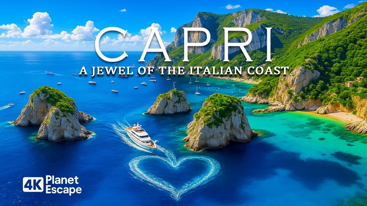Капри 4K — откройте для себя итальянский остров мечты и кристально голубые воды с Deep House Chill ?