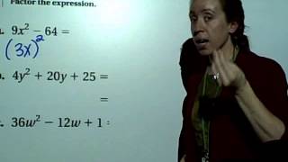 Factor with special patterns