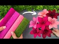 WOW! DIY Crepe Paper Lilies 🌸 Realistic Paper Flower Tutorial