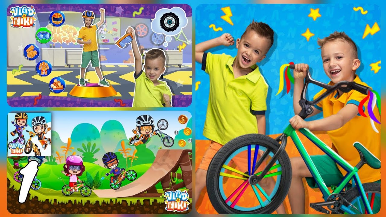 Vlad and nikita bike racing gamer buzz youtube