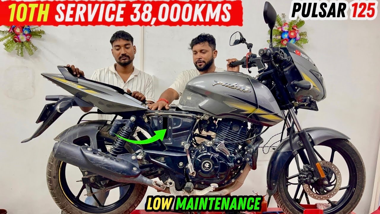 Bajaj Pulsar 125cc Full Service 38,000 KMS | Ownership Review | Service Cost | 10th Service