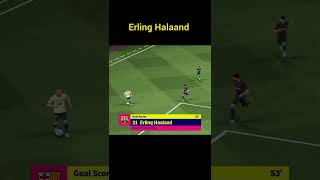 Erling Halaand goal #mobilegaming #pes #football #efootball #fifa #gaming