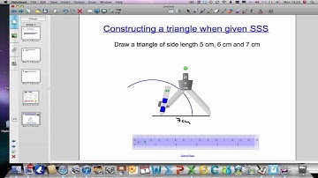 Constructing triangles SSS