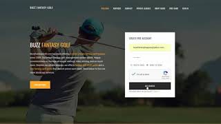 Create Your Fantasy Golf User Account