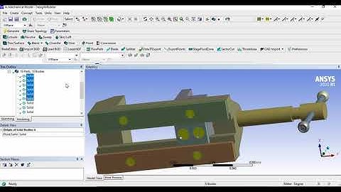 How to add material to Assembly in Ansys Workbench 2020