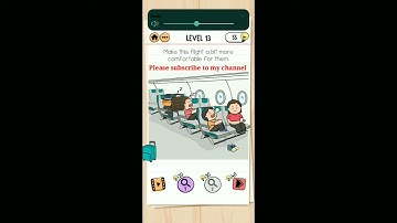 Brain Test 2 Level 13 Make the flight a bit more comfortable for them