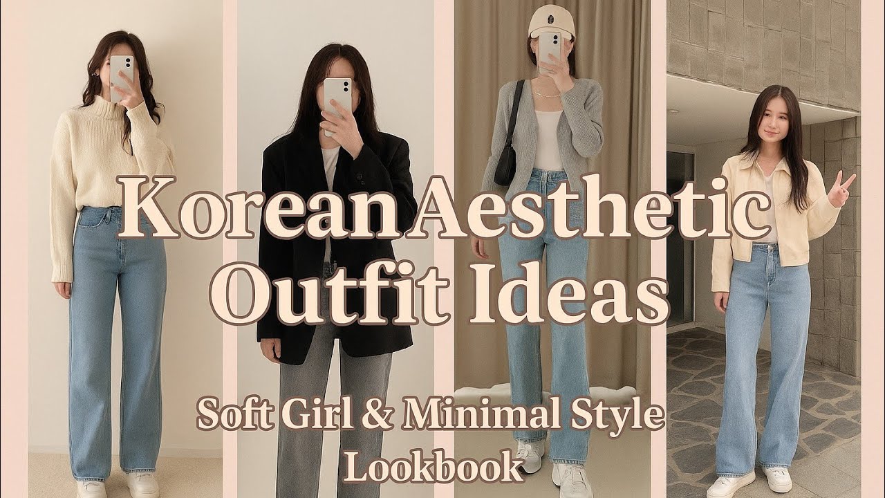 ✨ “Korean Aesthetic Outfit Ideas | Soft Girl & Minimal Style Lookbook”