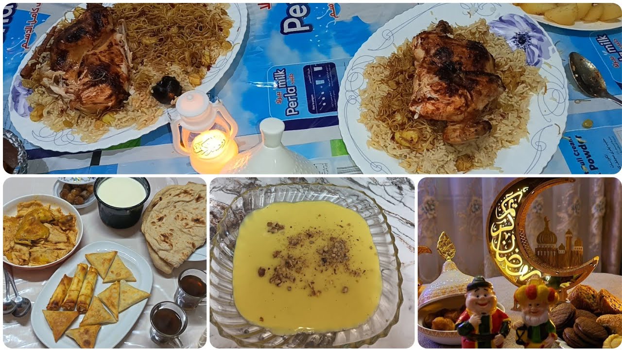 #فطور1 رمضان 🌙 #برياني عراقي بالدجاج المشوي محلبي بطريقه مميزه حشوه برياني سحور سمبوسه#رمضان_يجمعنا