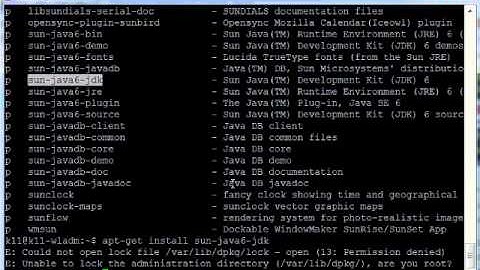 Ubuntu Linux Install Sun Java Development Kit
