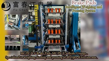 Brake Pads Brake Shoes Brake Linings Weighing And Pressing Machines#automation #factory