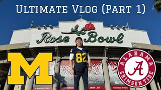 Michigan Championship Series: Part 1 (Ultimate 2024 Rose Bowl Vlog)