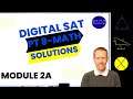 Digital SAT Bluebook Practice Test 8 Math-Module 2A (Easier) Full Solutions & Explanations