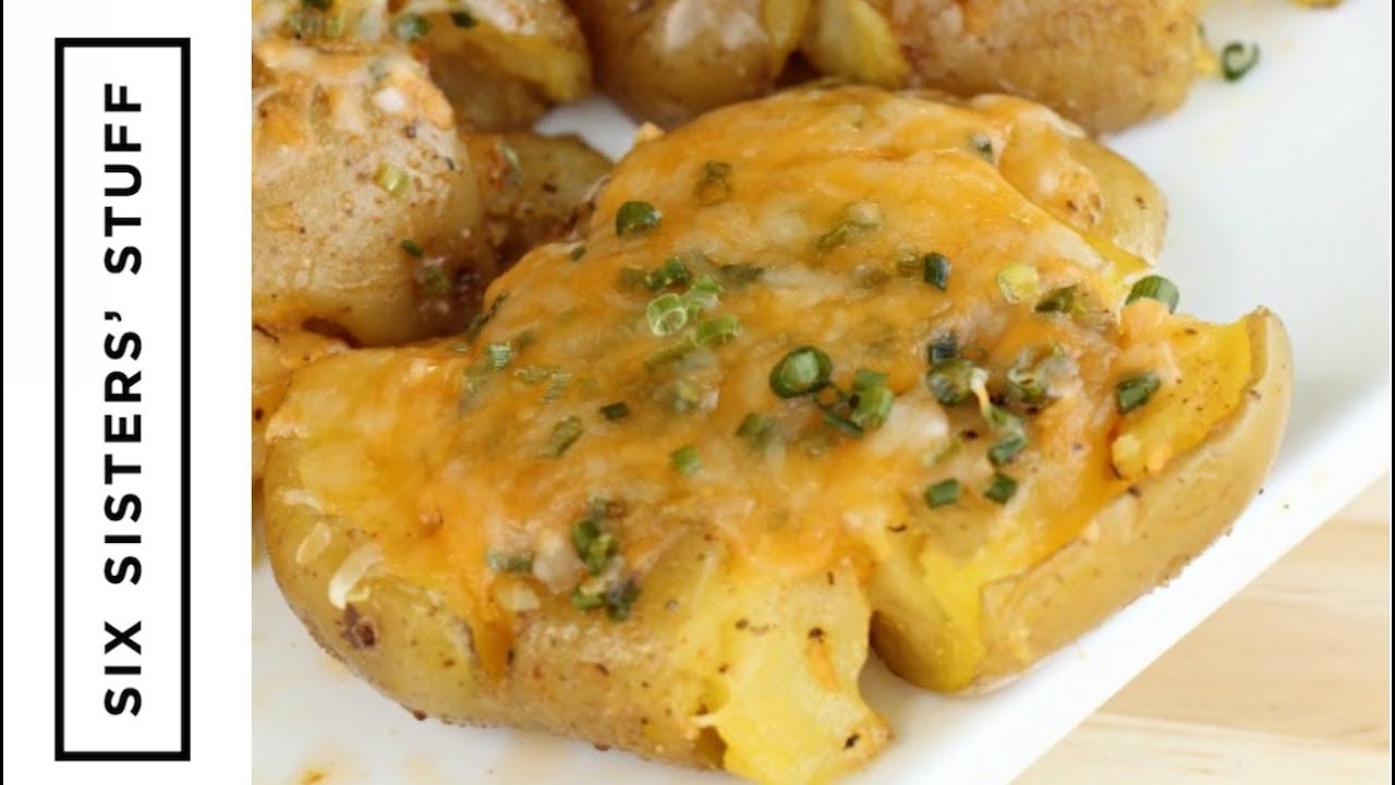 How to Make Smashed Cheesy Potatoes - YouTube