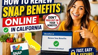 How to renew SNAP benefits online in California