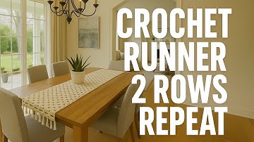 Haakpatroon voor een tafelkleed | Eenvoudig patroon met 2 rijen – Perfect voor beginners!