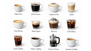 12 Types of Coffee Explained Under 5 Minutes ☕