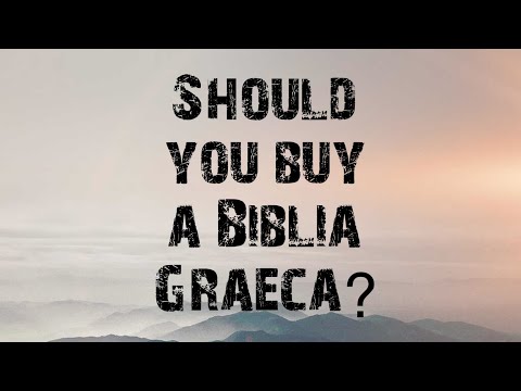Greek Septuagint and New Testament in one volume review Biblia Graeca (2020 Review)