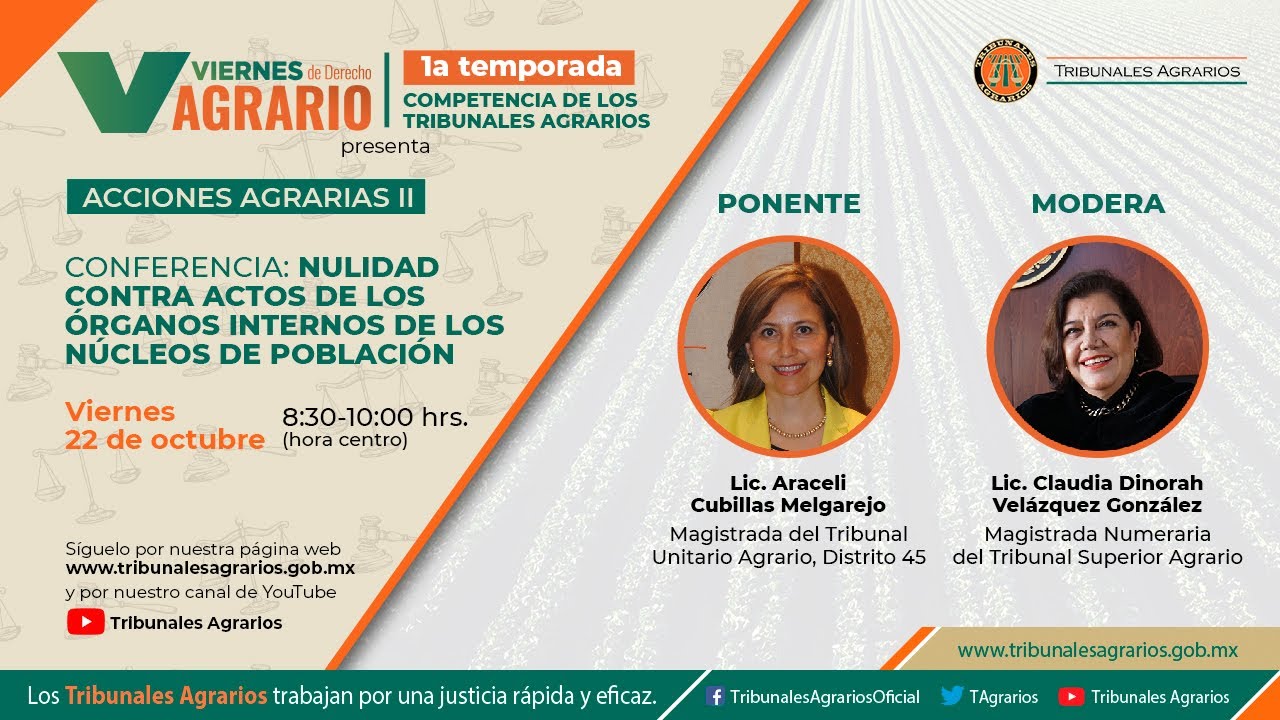 22/10/21. VDA. Nulidad contra actos de los órganos internos de los núcleos de población