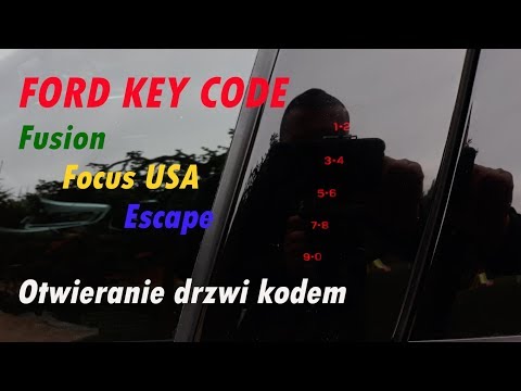 FORD KEY ENTRY CODE Otwieranie drzwi kodem