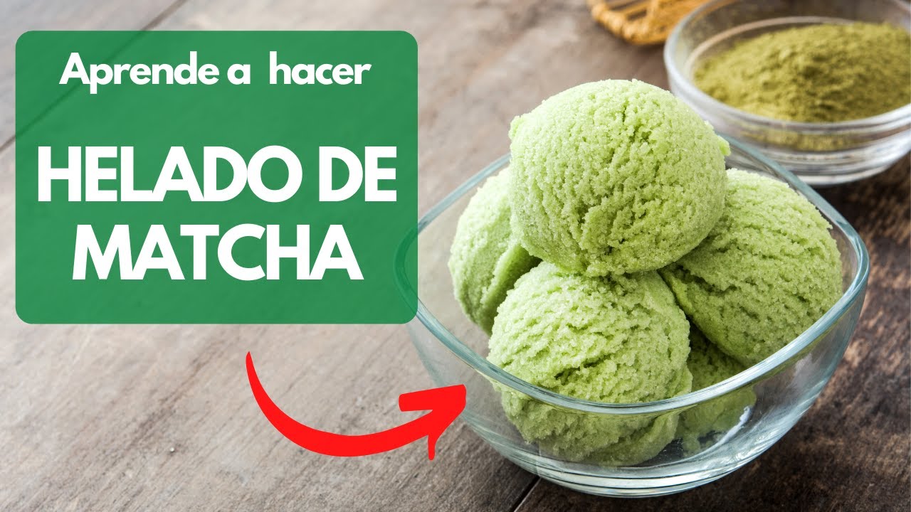 Cómo hacer un helado de matcha ¡Super fácil!