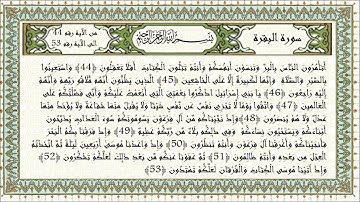 الذِّكْرُ الحَكِيْمُ - سورة البقرة من الآية 44 الى الآية 53 – القارىء المهندس أحمد ناجي