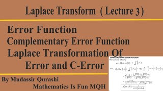 Laplace Transform | Lecture 3