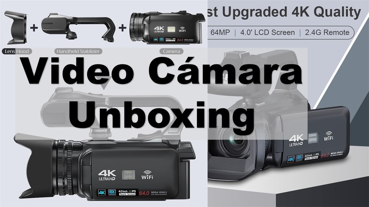 videocamara para YouTube 4K Komery Ultra HD unboxing YouTube