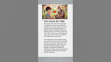 The Value Of Time English Moral Story English Short Story 