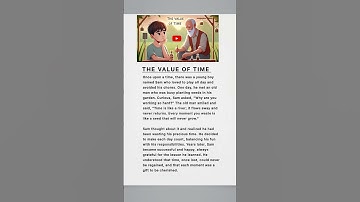The value of time || English moral story || English short story  💫