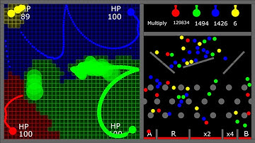Multiply or Release or Bomb #marblerace #marblerun #algodoo